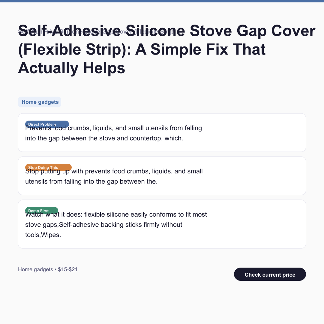 Self-Adhesive Silicone Stove Gap Cover (Flexible Strip)